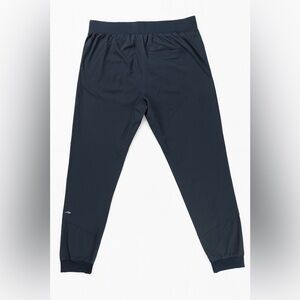 AHA Active Men’s Jogger Pants Blue Gray Performance Stretch Size L